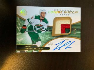 2018 - 19 Ud Sp Authentic Jordan Greenway Future Watch Auto Patch Limited /25 Rare
