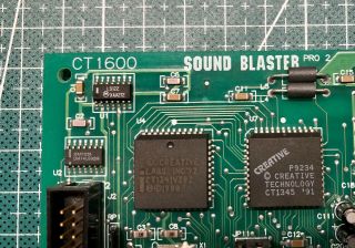 Rare Creative Sound Blaster Pro 2 ISA Sound Card CT1600 - - 2