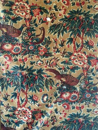 Rare Early 19th C.  French or English Conversational Printed Chintz (2814) 2