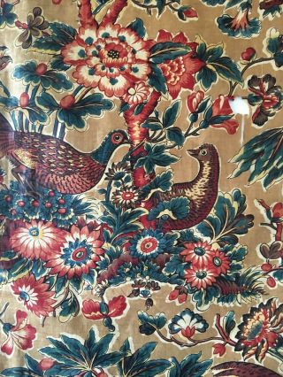 Rare Early 19th C.  French or English Conversational Printed Chintz (2814) 3