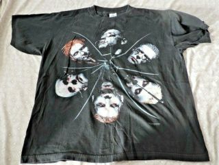 Rare Rammstein Concert Promo Metal T - Shirt Xlarge 1998 Blue Grape Merchandising