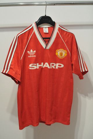 Rare Vintage Manchester United Home Football Shirt 1988 1989 1990 Size Xl
