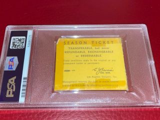 FIRESALE RARE HOF SANDY KOUFAX Sept 9 1965 PERFECT GAME Ticket Stub 9/9/65 PSA 4