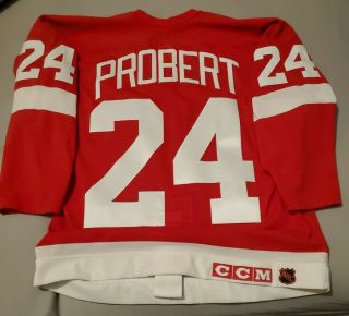 Nhl | Bob Probert | Ccm Authentic | Jersey | Detroit Red Wings | Very Rare |