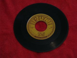 Elvis Presley Sun 45 Rpm Record Mystery Train 1955 M.  S.  I.  Co.  (rare Side 223)