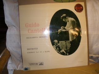 Emi Asd 254 Stereo 1ed G/c Label / Beethoven Symphony No.  7 Cantelli Rare Nm