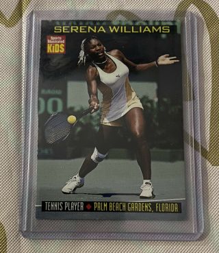 1999 Serena Williams Si Sports Illustrated For Kids Rookie Card 814 Rare