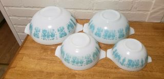 RARE PYREX PROMOTIONAL ALL WHITE AMISH BUTTERPRINT CINDERELLA MIXING/NESTNG BOWL 5