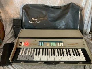 Rare Farfisa Mini Compact Organ Musical Instrument Piano Mc/3