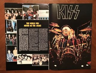 VINTAGE - RARE (KISS ARMY AUCOIN) Love Gun 1977 - 78 ON Tour Program & Game & Puzzle 4
