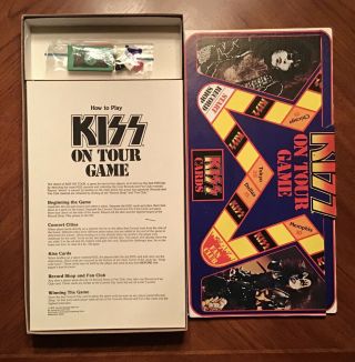 VINTAGE - RARE (KISS ARMY AUCOIN) Love Gun 1977 - 78 ON Tour Program & Game & Puzzle 5