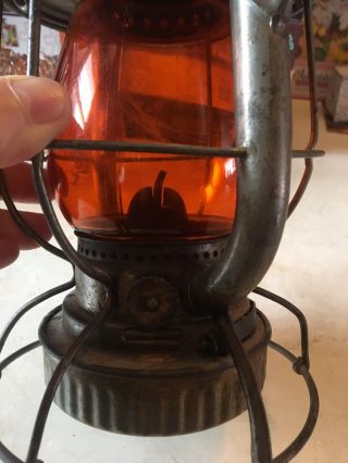 railroad lantern B&M RR RY Amber Globe Rare Old Lamp Dietz Vesta Signal Early 3