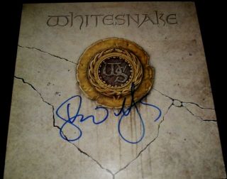 Whitesnake Signed Record David Coverdale Titled " Whitesnake " Rare L@@k Proof