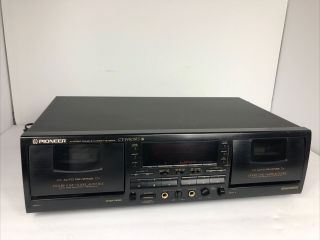 Rare Vintage Pioneer Ct - W803rs Dual Cassette Deck Player Dolby S Hx Pro