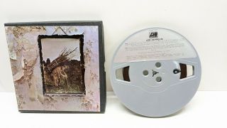 Rare Led Zeppelin Iv Zoso 3 3/4 Ips Reel To Reel Vintage Alm 7208 4 Track
