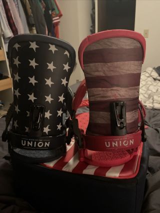 Rare 2016 Union Superforce Bindings - American Flag - Men 
