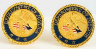 Rare Department Of Justice United States Political Cufflinks Eagle Doj Congress