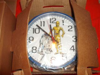 Rare Star Wars 1981 Welby Elgin Wall Clock R2 - D2 & C - 3PO,  old Stock 3