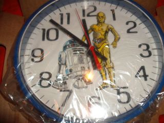 Rare Star Wars 1981 Welby Elgin Wall Clock R2 - D2 & C - 3PO,  old Stock 4