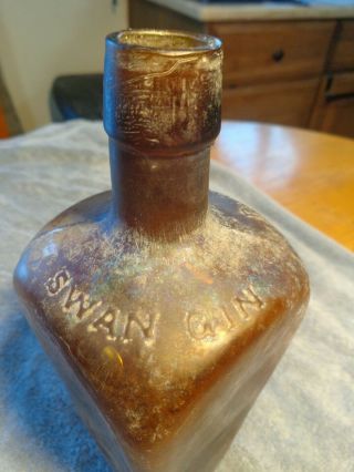 RARE & UNLISTED 1870 ' S PLOWS & BOSS SWAN GIN from CHICAGO,  ILLINOIS 2