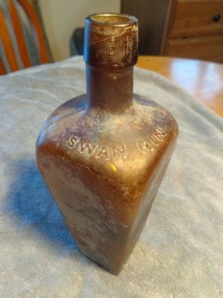 RARE & UNLISTED 1870 ' S PLOWS & BOSS SWAN GIN from CHICAGO,  ILLINOIS 5