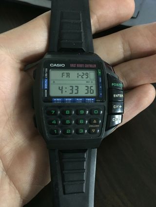 Rare Casio Cmd - 20 Tv Remote Control Calc Watch Japan Module 1134 (first Serie)