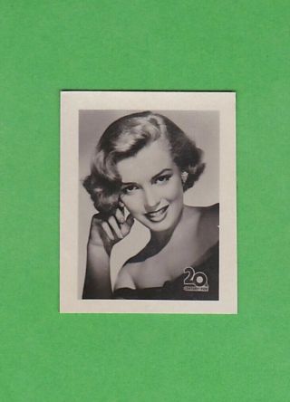 1951 - 52 Swedish Idolbild 517 Marilyn Monroe Rare