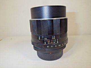 Takumar 85mm F/1.  9 Camera Lens Rear Cap Case Rare Nikon Mount V Good Cond