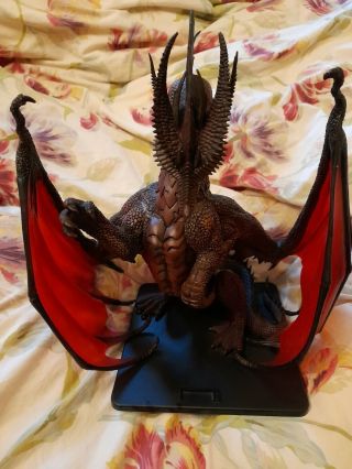 Rare D&d Miniatures Icons: Colossal Red Dragon Limited Edition Statue