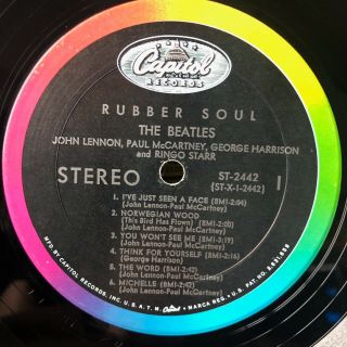 The BEATLES - RUBBER SOUL - RARE 1965 STEREO Vinyl LP SHRINK WRAP 3