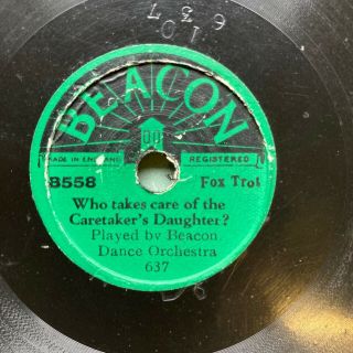 Princes Toronto Band On Mega Rare 1925 5.  5” Dia.  Beacon Record,  Hot