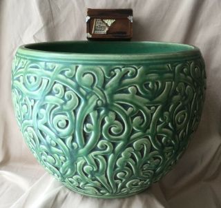 Stunning Large Antique 1920’s Matt Green Weller Pottery Jardinere Rare