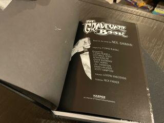 NEIL GAIMAN The Graveyard Book Graphic SIGNED Limited Edition Hardcover RARE 3
