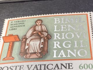 Vatican Stamp Variety Rare Silver Overprint Not Gold