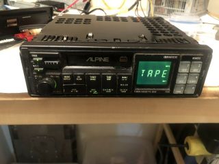 Old School Rare Alpine 7390 Cassette Deck Please Read.