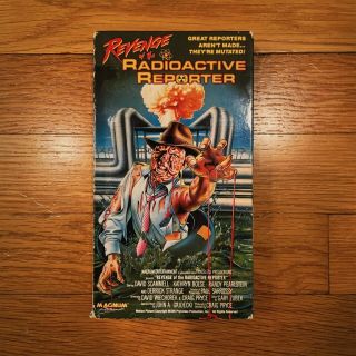 Revenge Of The Radioactive Reporter (vhs) Rare Horror B Movie