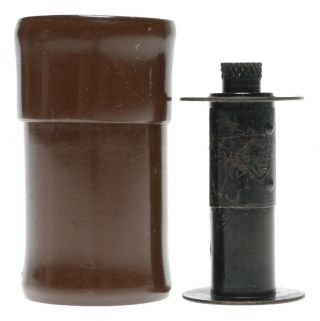 Rare E.  Leitz Wetzlar Sm Rangefinder Spool And Film Container Bakelite