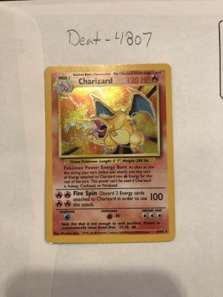 Charizard 4/102 Base Set Unlimited? Pokémon Holo Rare - Hp.  Psa 7? 8? 9?