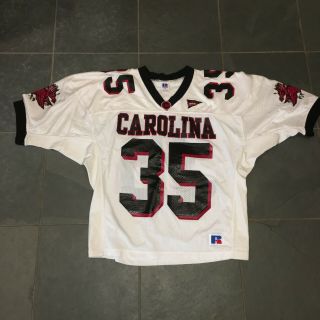 Rare 1997 - 98 South Carolina Gamecocks 35 Game Worn Issued Football Jersey