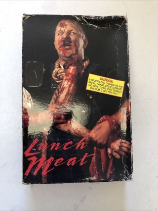 Rare 1987 Lunch Meat Big Box Vhs Horror Gore