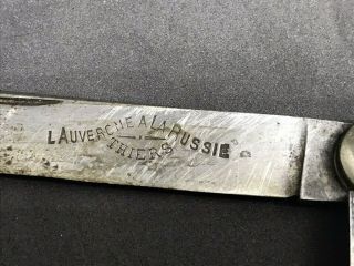 Rare Couteau Ancien De Poche Multifonction L 