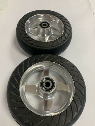 Goped Sport Xped Aluminum Wheels With Tires Rare Go Ped Scooter