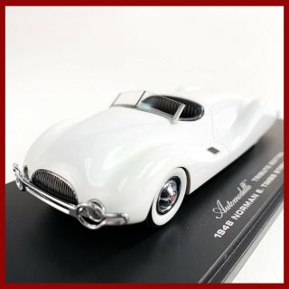 Automodello 1:43 1948 Norman.  E Timbs Buick Streamliner White – Rare