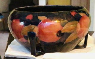 Antique Pomegranate Moorcroft Bowl /1930s / Rare Triangle Feet