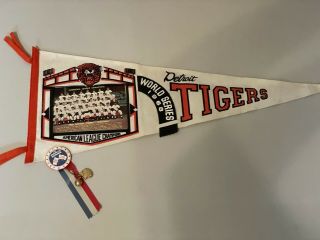 World Series 1968 Detroit Tigers Pennant,  Rare Collectible