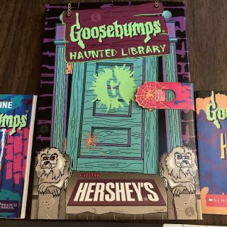 VTG 90s R.  L.  Stine GOOSEBUMPS Haunted Library Mini Books Rare Hershey’s Promo 2