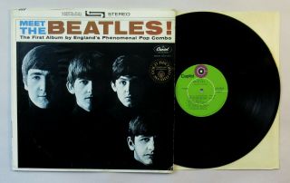 Beatles Rare Late 1960’s ‘ Meet The Beates ‘ Green Capitol Label Record Club Lp