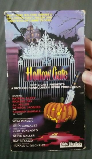 Very Rare Hollow Gate Vhs 1988 Horror City Lights Halloween Gore Slasher