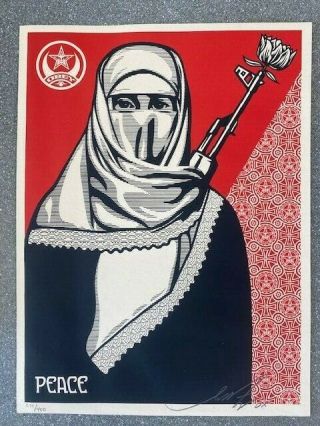 Rare Shepard Fairey Obey Giant Limited Edition Print - Peace,  2009,  271/400