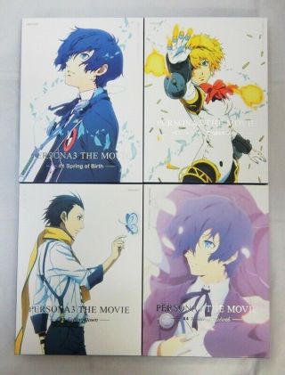 Persona 3 The Movie Limited Edition Blu - Ray Complete 1 - 4 Set Japan F/s Rare